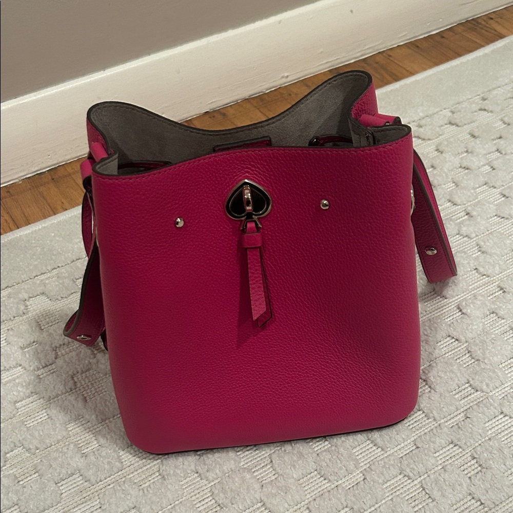 Kate Spade Fuchsia Leather Shoulder Bag